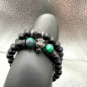Handmade Men’s stretch bracelet set